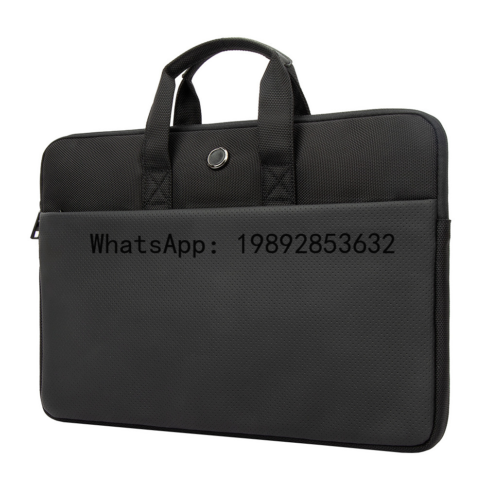 Leather Briefcase - PYJ ノートブックバッグ ビジネス 防水 ブリーフケース レザーフィルム