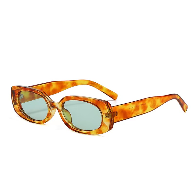 Sunglasses Uv400 - 1 個ライト高級長方形サングラスミニマリストデザインエレガントユニセックス Uv400 保護サングラス新しいゴーグル