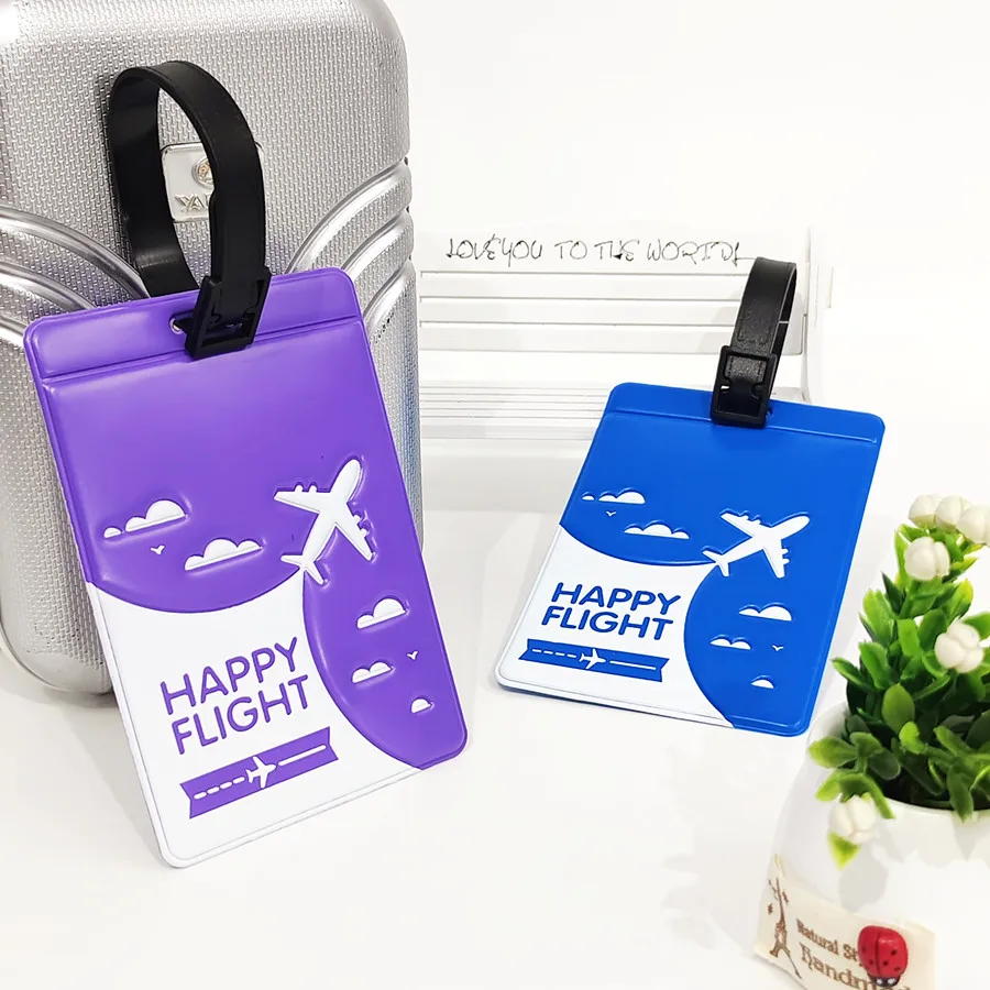 Travel Luggage Set - 2 ピース/セット荷物タグ高品質旅行アクセサリー手荷物タグ PU レザータグ搭乗タグ名 ID ラベルスーツケース用