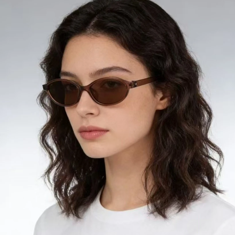 小さめの楕円形サングラス、レディース、ヴィンテージブランド、 - Sunglasses Uv400 のレビューと価格