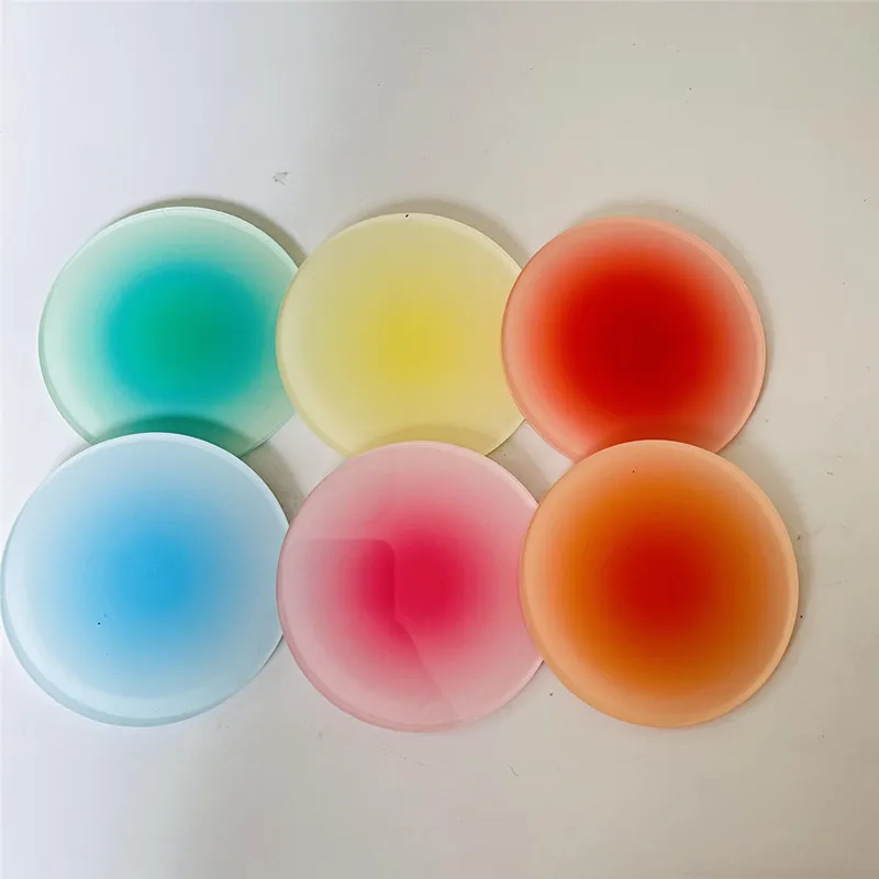 滑り止めアクリルキャスターセット,3ピース,ラウンドマグ,防 - Marble Coaster Set のレビューと価格