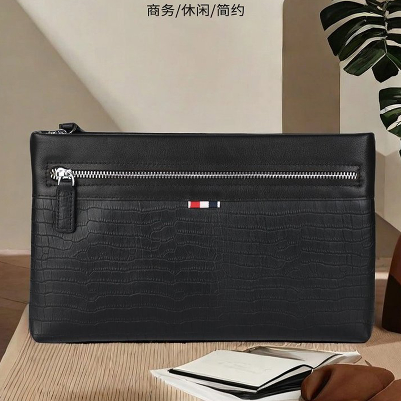 本革クラッチバッグ メンズ アリゲーターパターン 封筒型財布 - Leather Wallet Men のレビューと価格