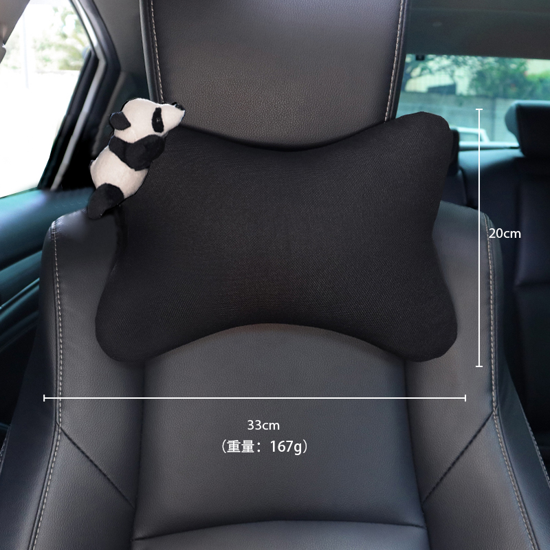 かわいい漫画風のパンダのぬいぐるみ、冷感素材を使用した車内ア - Silk Pillowcase のレビューと価格