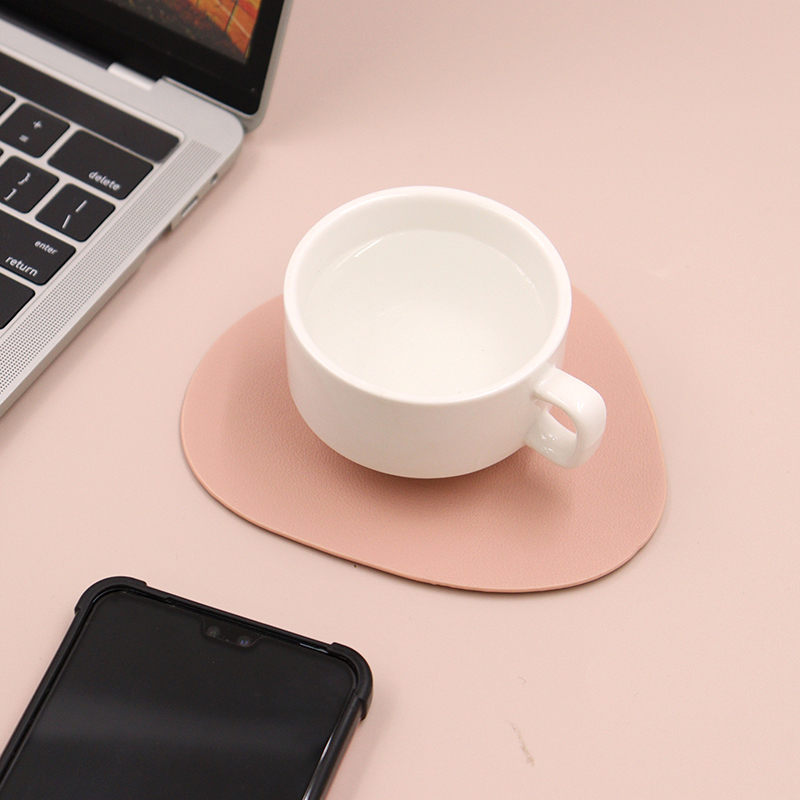 フェイクレザープレースマットとコースターセット、ラウンドレザ - Marble Coaster Set のレビューと価格