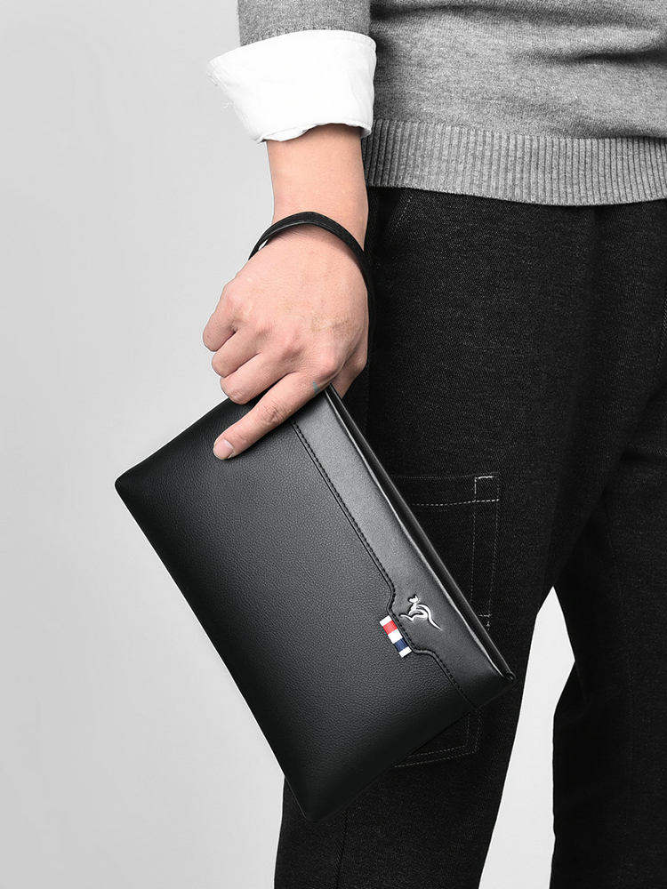 Pu レザーメンズクラッチバッグジッパー財布カードファッショ - Leather Wallet Men のレビューと価格