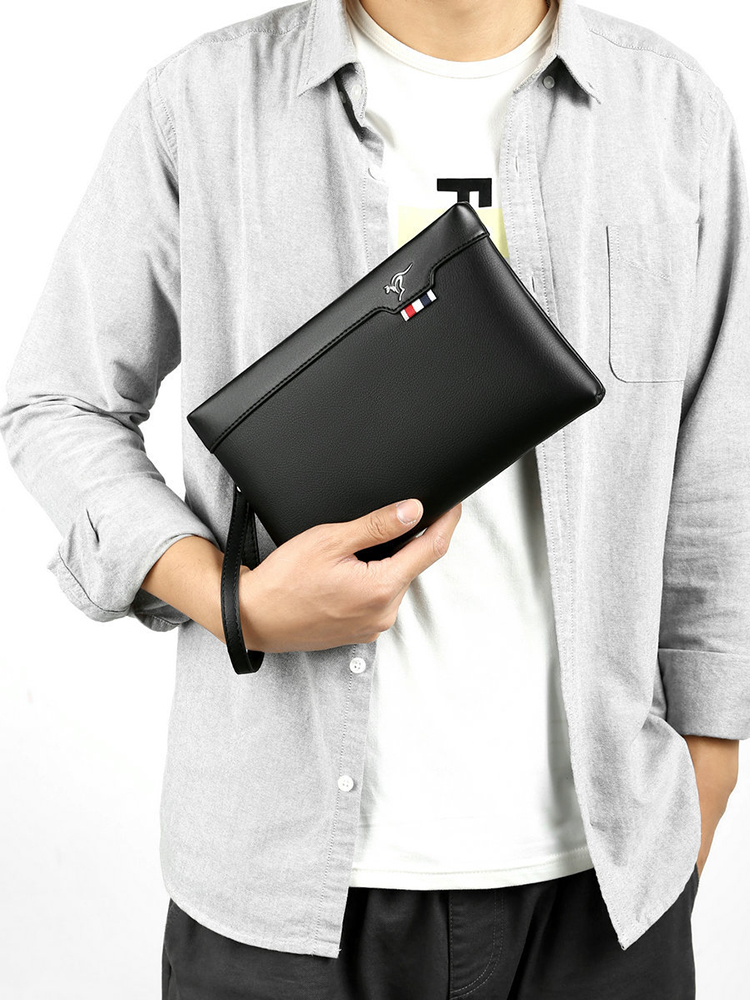 Pu レザーメンズクラッチバッグジッパー財布カードファッショ - Leather Wallet Men のレビューと価格