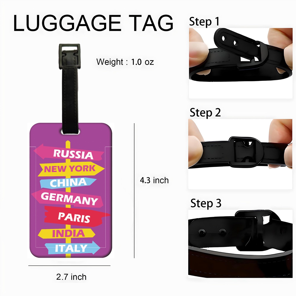 クリエイティブな道路標識表示ラベル、スーツケース、バックパッ - Travel Luggage Set のレビューと価格