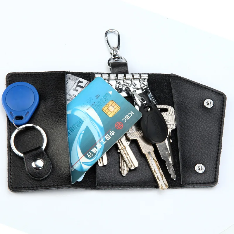 本革キーホルダー男性キーホルダーオーガナイザーポーチ車のキー - Leather Wallet Men のレビューと価格