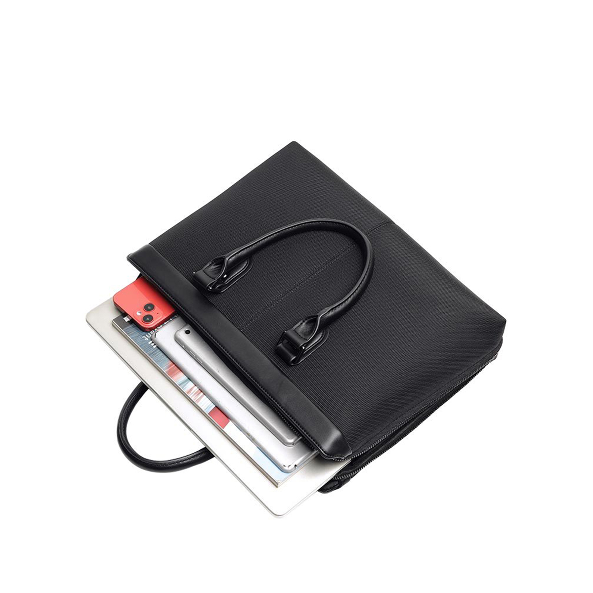FOXER メンズ ビジネスブリーフケース キャンバス＆レザ - Leather Briefcase のレビューと価格