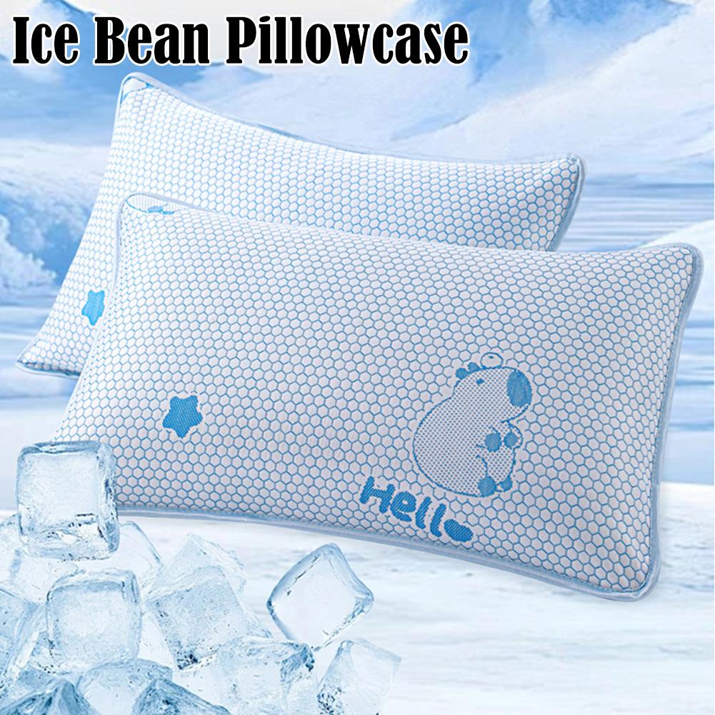 夏の涼感アイスシルク枕カバー、アイスビーンズ枕カバーセット、 - Silk Pillowcase のレビューと価格