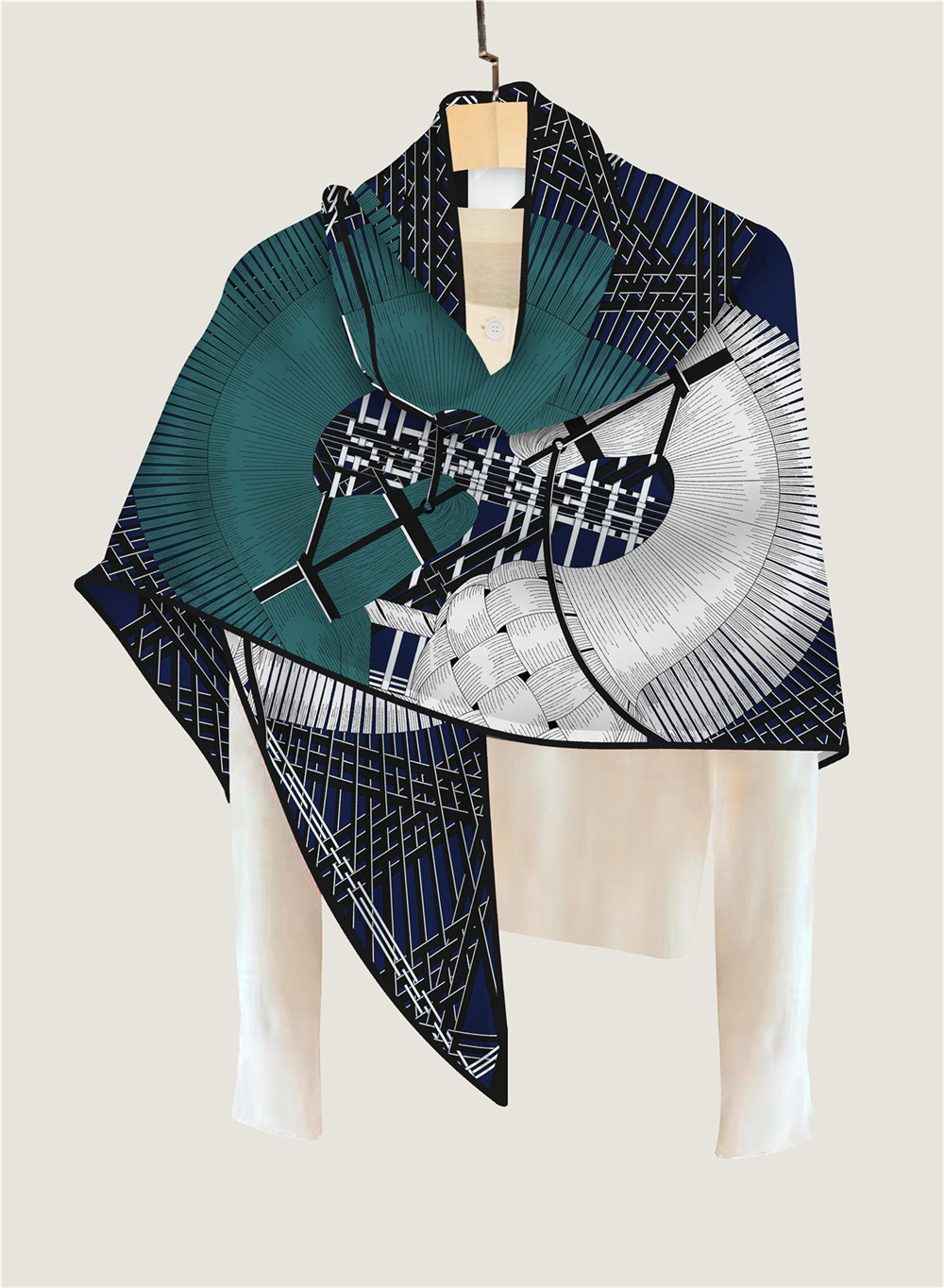 三角ショール冬暖かいスカーフ手巻きショールスカーフバッグ衣類 - Cashmere Scarf のレビューと価格
